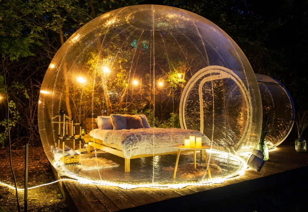 buying an inflatable bubble tent